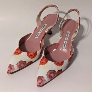 Manolo Blahnik Carolyne Flowers